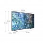 Samsung Q60D TV QLED 4K 65” QE65Q60DAUXZT Smart TV Wi-Fi Titan Gray 2024, Quantum Processor Lite 4K, 4K Upscaling, AirSlim Des
