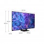 Samsung Q70D TV QLED 4K 65” QE65Q70DATXZT Smart TV Wi-Fi Black 2024, Quantum Processor 4K, 4K AI Upscaling, AirSlim Design, OT