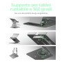 ICY BOX IB-TH200-R Supporto per tablet Alluminio