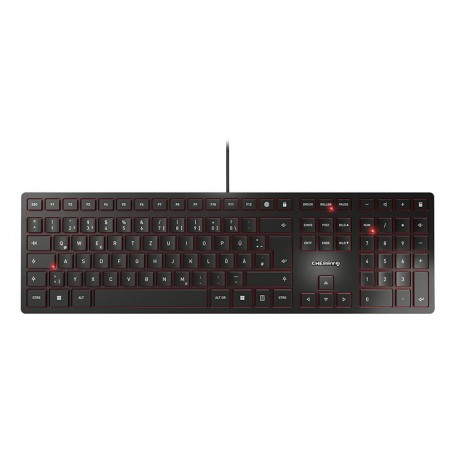 CHERRY KC 6000 Slim tastiera Universale USB QWERTZ Tedesco Nero