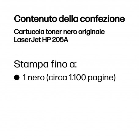 HP Cartuccia toner nero originale LaserJet 205A (CF530A)