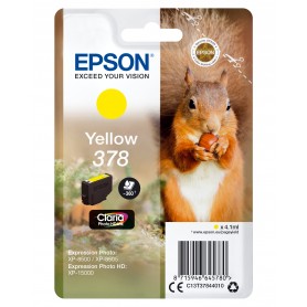 Epson Squirrel Singlepack Yellow 378 Claria Photo HD Ink (C13T37844020)