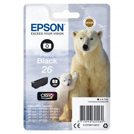 Epson Polar bear Cartuccia Nero foto (C13T26114022)