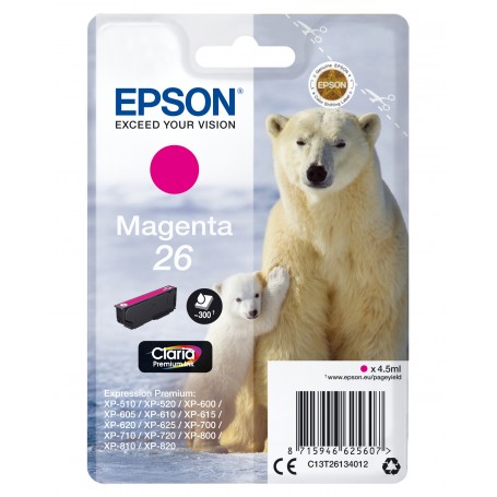 Epson Polar bear Cartuccia Magenta (C13T26134022)