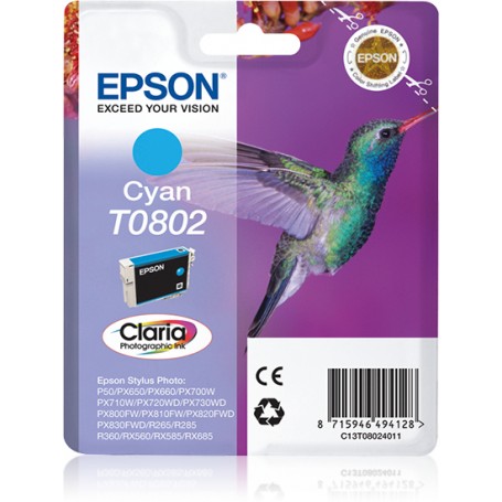 Epson Hummingbird Cartuccia Ciano (C13T08024021)