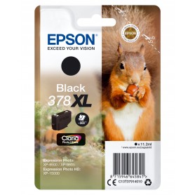 Epson Squirrel Singlepack Black 378XL Claria Photo HD Ink (C13T37914010)