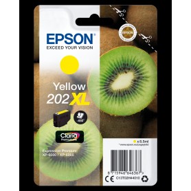 Epson Kiwi Singlepack Yellow 202XL Claria Premium Ink (C13T02H44010)