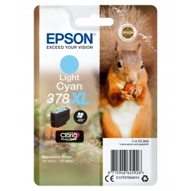 Epson Squirrel Singlepack Light Cyan 378XL Claria Photo HD Ink (C13T37954020)