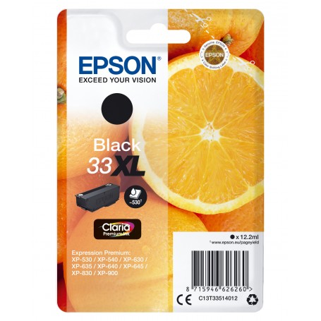 Epson Oranges Cartuccia Nero T33XL Claria Premium (C13T33514022)