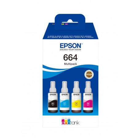 Epson 664 EcoTank 4-colour Multipack (C13T664640)