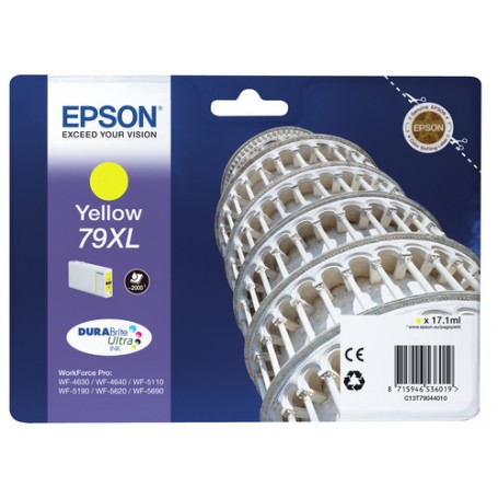 EPSON CART INK GIALLO XL PER WF-5620 SERIE TORRE DI PISA (C13T79044010)