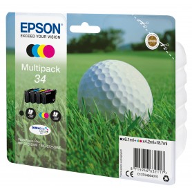 Epson Golf ball Multipack 4-colours 34 DURABrite Ultra Ink (C13T34664010)