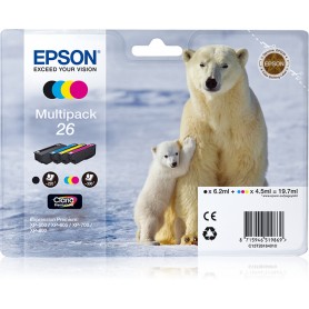 Epson Polar bear Multipack 26 (4 colori: NCMG) (C13T26164010)
