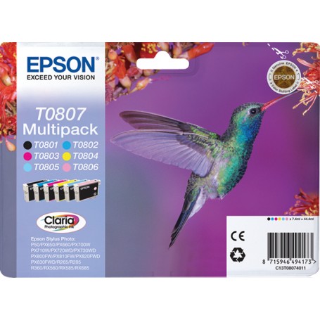Epson Hummingbird Multipack a 6 colori (C13T08074011)