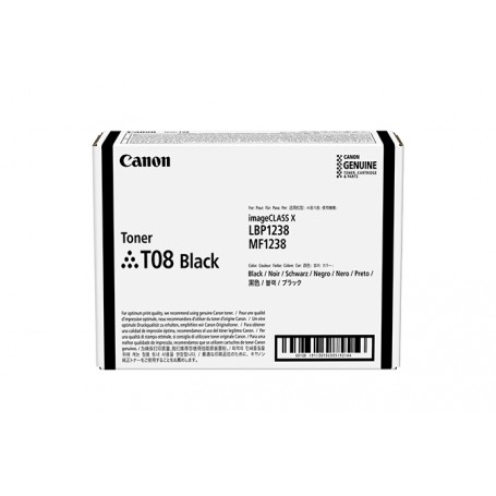 Canon TONER T08 BLACK cartuccia toner 1 pz Originale Nero (3010C006)