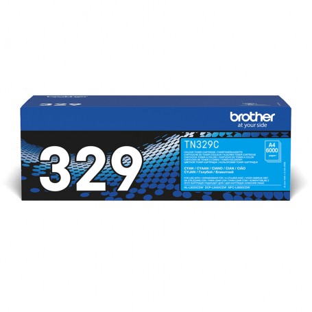 Brother TN-329C cartuccia toner 1 pz Originale Ciano (TN329C)