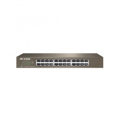 SWITCH IP-COM G1024D v7.0 24P GIGABIT UNMANAGED 1U,13-inch Rack-mountable