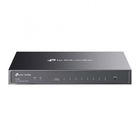 TP-Link Omada SG2008 switch di rete Gestito L2/L2+ Gigabit Ethernet (10/100/1000) Nero