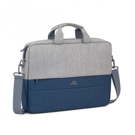 BORSA RIVACASE PRATER 15,6" antifurto - Grigio /Blu - R7532GD