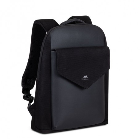 ZAINO RIVACASE CARDIFF Canvas urban backpack 14"- NERO  - R8524B