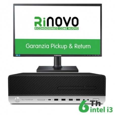 BUNDLE PC HP RINOVO REFURBISHED 600-800 G3 RNBUNDLE21 SFF i3-6x00 8GB SSD240GB W10P + MONITOR SAMSUNG 22"