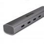 Lindy 43384 hub di interfaccia USB tipo-C 10000 Mbit/s Grigio