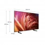 Samsung TV OLED 4K 65” QE65S85DAEXZT Smart TV Wi-Fi Graphite Black 2024, Processore NQ4 AI GEN2, Self-illuminating pixels, Con