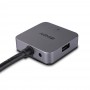 Lindy 43388 hub di interfaccia USB 3.2 Gen 1 (3.1 Gen 1) Type-A 5000 Mbit/s Nero, Grigio