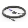 Logitech 952-000195 cavo USB USB 3.2 Gen 2 (3.1 Gen 2) 5 m USB C Grafite, Viola