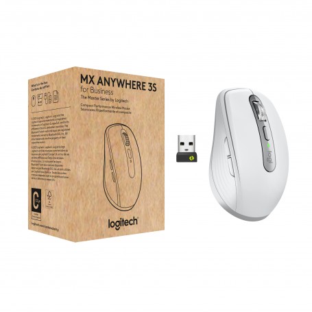 Logitech MX Anywhere 3S for Business mouse Ufficio Mano destra RF senza fili + Bluetooth Laser 8000 DPI