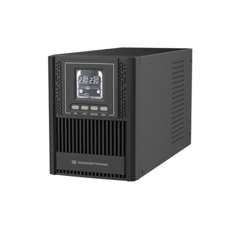 Conceptronic ZEUS52ES1K gruppo di continuità (UPS) Doppia conversione (online) 1 kVA 900 W 3 presa(e) AC