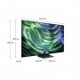 Samsung TV OLED 4K 48” QE48S90DAEXZT Smart TV Wi-Fi Graphite Black 2024, Processore NQ4 AI GEN2, Self-illuminating pixels, Las