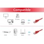 Equip 625422 cavo di rete Rosso 3 m Cat6 U/UTP (UTP)