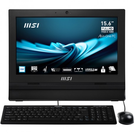 MSI Pro AP162T ADL-005IT All-in-One PC Intel® N N100 39,6 cm (15.6") 1920 x 1080 Pixel Touch screen PC All-in-one 4 GB DDR4-SDR