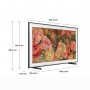 Samsung TV QLED 4K 75” QE75LS03DAUXZT Smart TV Wi-Fi Black 2024, Matte Display, Processore Quantum 4K, Modern Frame Design, Do