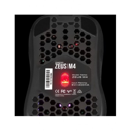 GAMDIAS MOUSE GAMING ZEUS M4 LUCI RGB 13 EFFETTI 12800 DPI + PAD