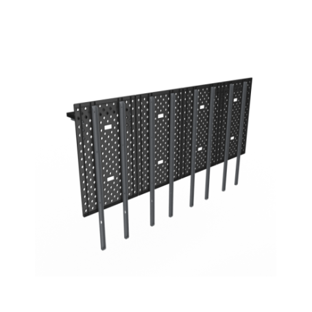 DEZCTOP DESK PANNELLI KIT 4 PEZZI PER SCRIVANIA 160 NERO E NOCE AC-BFTDB4X-