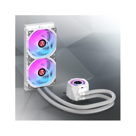 RAIJINTEK RAFF CPU LIQUIDO CYCLOPS 240 WHITE ARGB PWN LCD TFT 1.4 0R10B0023