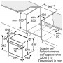 Bosch Serie 4 HRG532BS3 Forno con vapore da incasso 60 x 60 cm Acciaio Classe A+
