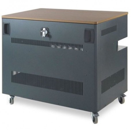 CARRELLO RICARICA 36 postazioni NB/TABLET - CRN36 attivabile a unico pulsante con spia luminosa, 98x60x86cm