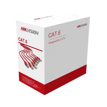 Cavo LAN Hikvision U/UTP Cat 6 24AWG CPR(Cca s1b d1 a1) LSZH 0.53mm 305mt Blu - DS-1LN6UEL3