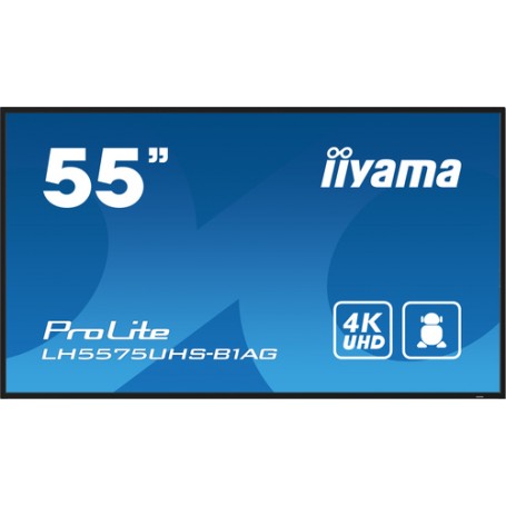 iiyama LH5575UHS-B1AG visualizzatore di messaggi Pannello piatto per segnaletica digitale 138,7 cm (54.6") LCD Wi-Fi 500 cd/m² 