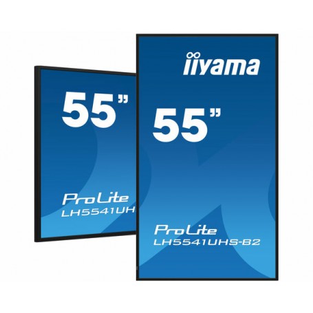 iiyama LH5541UHS-B2 visualizzatore di messaggi Design chiosco 138,7 cm (54.6") LCD 500 cd/m² 4K Ultra HD Nero Processore integr
