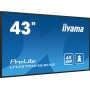 iiyama ProLite Pannello piatto per segnaletica digitale 108 cm (42.5") LCD Wi-Fi 500 cd/m² 4K Ultra HD Nero Processore integrat