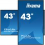 iiyama ProLite Pannello piatto per segnaletica digitale 108 cm (42.5") LCD Wi-Fi 500 cd/m² 4K Ultra HD Nero Processore integrat