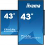 iiyama LH4365UHSB-B1 visualizzatore di messaggi Design chiosco 108 cm (42.5") LED Wi-Fi 800 cd/m² 4K Ultra HD Nero Processore i