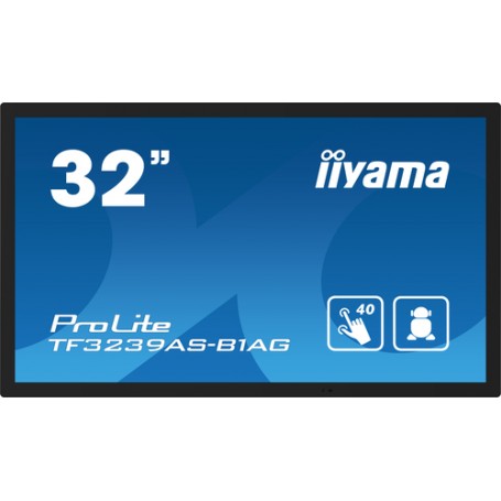 iiyama TF3239AS-B1AG visualizzatore di messaggi Pannello piatto per segnaletica digitale 80 cm (31.5") LED 500 cd/m² 2.4K Ultra