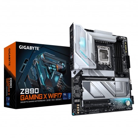 GIGABYTE Z890 GAMING X WIFI7 Scheda Madre - Supporta CPU Intel Core Ultra (Serie 2), VRM a 16+1+2 fasi, fino a 8800MHz DDR5 (OC)