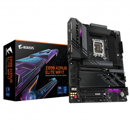 GIGABYTE Z890 AORUS ELITE WIFI7 Scheda Madre - Supporta CPU Intel Core Ultra (Serie 2), VRM a 16+1+2 fasi, fino a 8800MHz DDR5 (