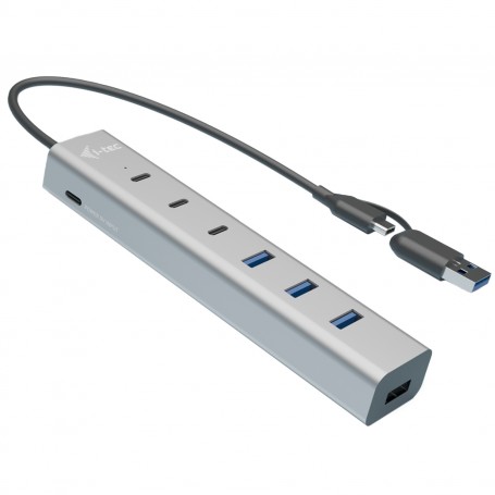 i-tec USB-C/USB-A Charging Metal HUB 7 port (3x USB-C, 4x USB-A)